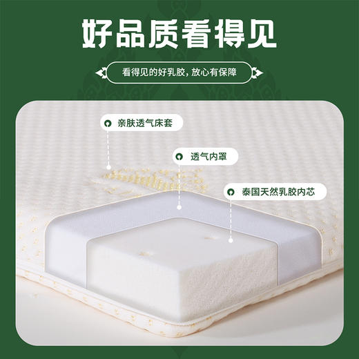 泰嗨TAIHI 学生宿舍天然乳胶床垫床褥榻榻米 泰国原产进口 93%天然乳胶含量 商品图2