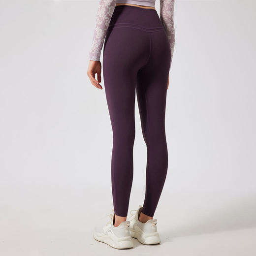 跃牌【轻匀系列】2025高腰蜜桃提臀裸感瑜伽裤女无痕运动速干紧身裤跑步健身裤CK5116 商品图2