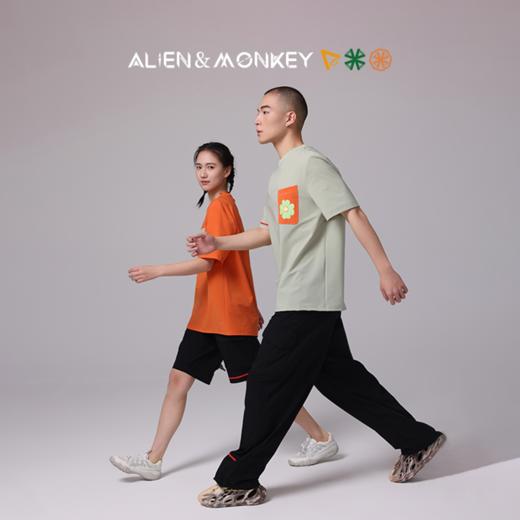 【超模君严选】外星人与猴子Alien＆Monkey新款SMP空气开合凉感吸湿排汗速干森林花朵男女T恤 商品图1