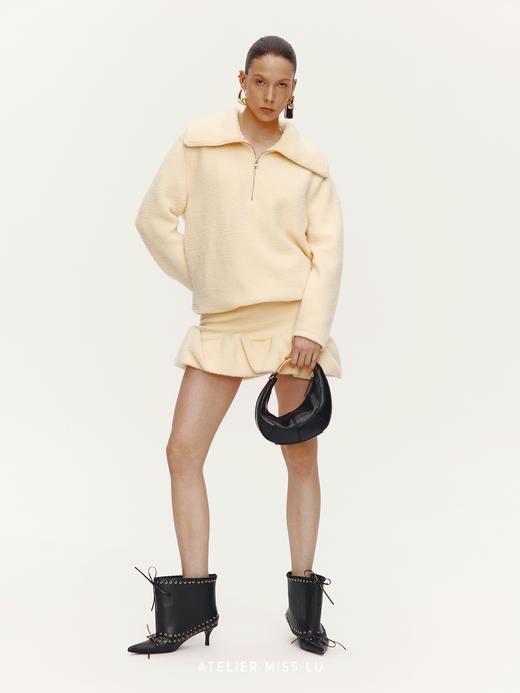 【香甜黄油】下摆云朵环绕拼接卫衣造型短裙 商品图3