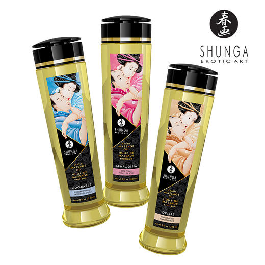 SHUNGA Erotic massage oil春画情爱按摩油，混合有机认证的精制植物油，可舔，情欲撩动 商品图5