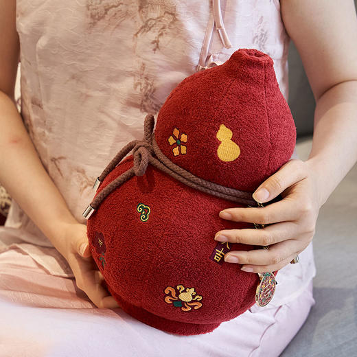 大英博物馆东方梦境系列毛绒立体葫芦大吉摆件 商品图1