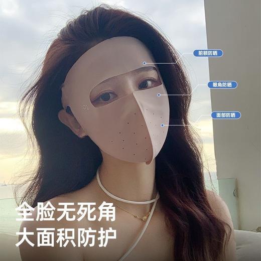 【福利!9.9抢3个！口玻尿酸面罩】夏款玻尿酸脸基尼全脸防晒口罩面罩女夏季防紫外线冰丝轻薄透气护 商品图8