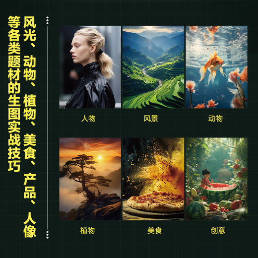 AI摄影创作实战 Midjourney指令AI照片生成Photoshop与像素蛋糕修图全解 商品图3