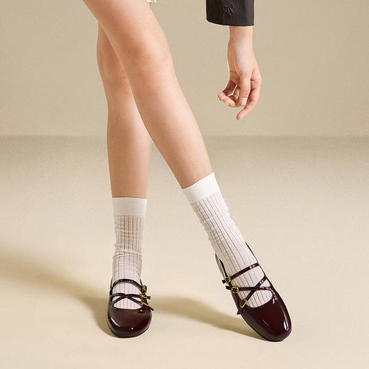 2楼千百度 25年秋季新品 玛丽珍鞋 A25482475 商品图4