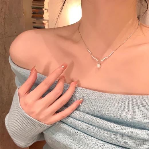 【YW】无忧购29元2件锆石项链气质锁骨链百搭吊坠（截单后3-5天发货) 商品图5