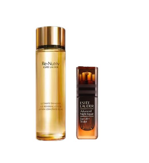 【雅诗兰黛】B1F雅诗兰黛新特润修护抗皱紧塑眼霜  15ML+雅诗兰黛白金级蕴能黑钻光璨精华水200ML 商品图0