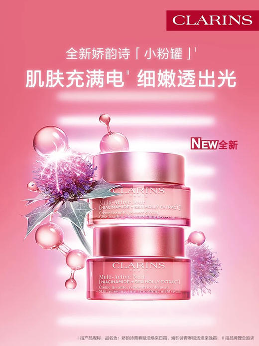 预售5-7天～新款娇韵诗双萃弹簧霜三件套 双萃精华小胖丁50ml+多元小粉罐日霜50ml+晚霜50ml 商品图5