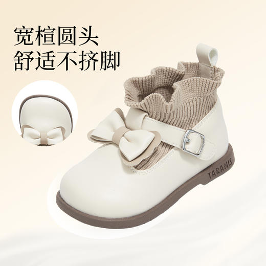 泰兰尼斯童鞋秋季新款女童公主软底皮鞋包头防踢公主鞋儿童演出鞋T04T5C6518 商品图2