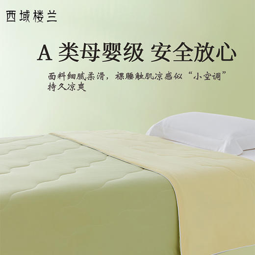 【盖身上的小空调】西域楼兰黑科技凉感冰皮夏被 A类亲肤空调被 双面凉爽顺滑透气薄被子 商品图1