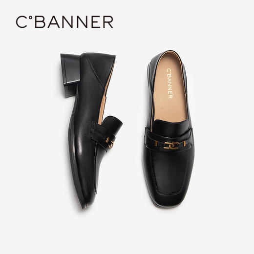 2楼千百度 25年秋季新品 乐福鞋（豆豆鞋）A25412302 商品图4