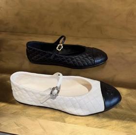 重磅推荐  25A菱格絎缝玛丽珍单鞋  羊皮浅口搭扣芭蕾舞鞋