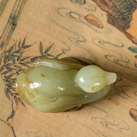 清	玉雕鸭子摆件 商品图3