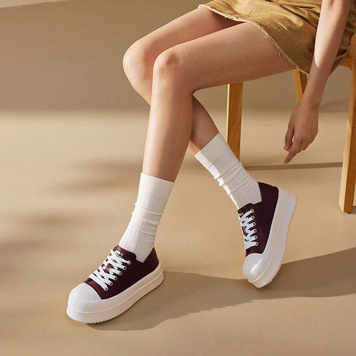 2楼千百度 25年春季新品 休闲板鞋 A25189271 商品图2