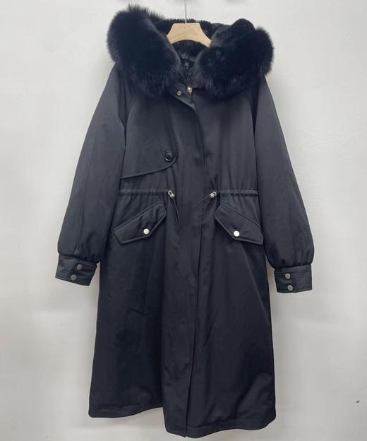 214 WS连帽大毛领时尚派克服长外套31127（黑） 冬季 314114032105 商品图0