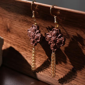 花香十二客：海棠花创意耳环