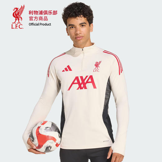 【官网同款】利物浦俱乐部 | 新款米色半拉链训练服长袖 商品图0