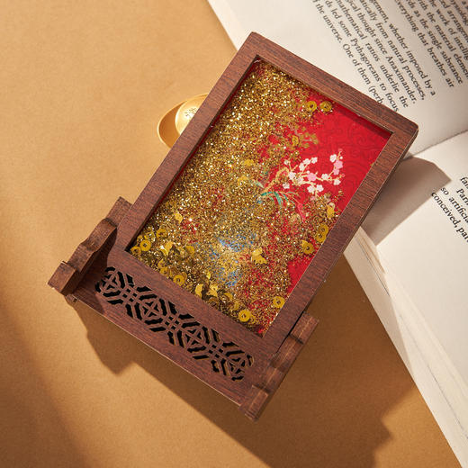 大英博物馆东方梦境系列福禄双全流沙屏风冰箱贴摆件 商品图1