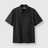 GXG男装 黑色肌理短袖衬衫通勤男士简约衬衣薄上装 2025夏季新品 商品缩略图4