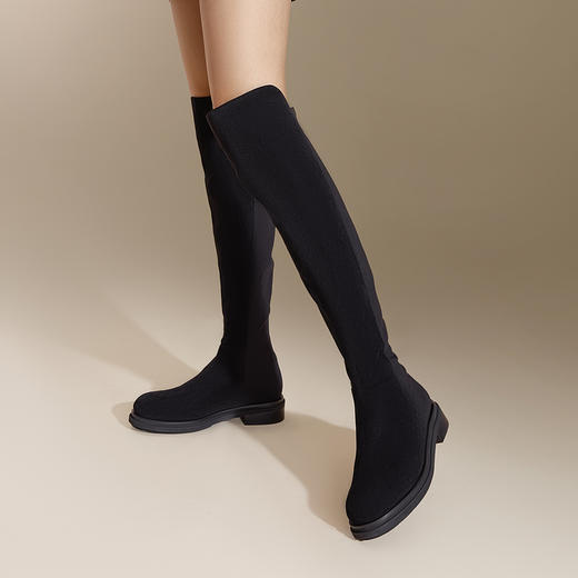 2楼千百度 24年冬季新品 弹力靴/袜靴 A24539510 商品图1