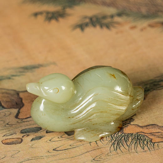 清	玉雕鸭子摆件 商品图1
