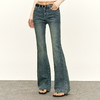 Ariseism 美式复古设计感牛仔裤女秋季新款修身长裤子 商品缩略图0