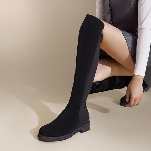 2楼千百度 24年冬季新品 弹力靴/袜靴 A24539510 商品图2