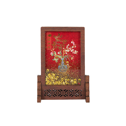 大英博物馆东方梦境系列福禄双全流沙屏风冰箱贴摆件 商品图4