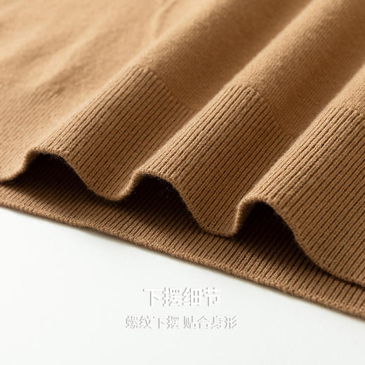 圣得西男士娟丝绒平板薄毛衫2025秋季柔软易打理时尚百搭针织衫 商品图9