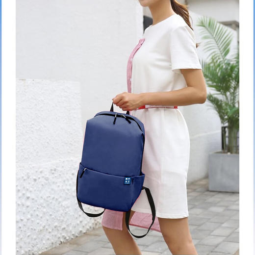 美穗吉家(mihooce)双肩包男士背包女书包大容量通勤运动休闲耐磨 蓝色 商品图2