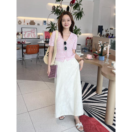 2507414   顶级“康宝莱” 亚麻珠片 短袖开衫 商品图2