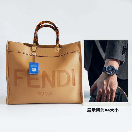 【95新】FENDI芬迪Sunshine 系列8BH386中号棕色Sunshine tote托特包购物袋手提单肩包女士100725AK04 商品图7