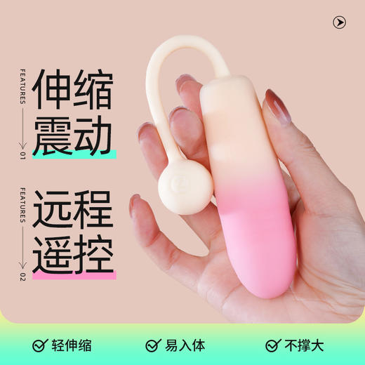 枕木恋探觅 mini炮机入体伸缩可APP远程操控变频女用高巢玩具小炮机跳蛋 商品图1