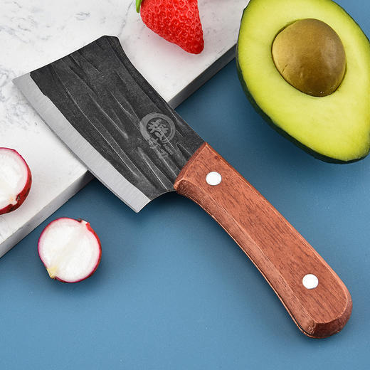 「迷你小菜刀！锻打刀面」网红迷你厨房不锈钢小菜刀 宿舍户外便携切菜肉小号阳江锻打菜刀厨房用品 商品图1