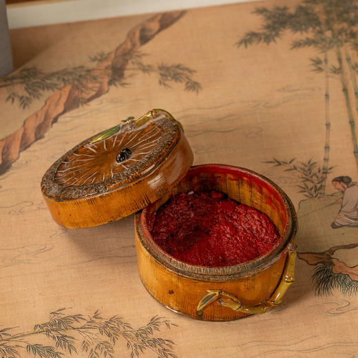 清	仿生瓷竹节印盒 商品图1