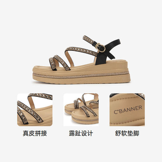 2楼千百度 24年夏季新品 时装凉鞋 A24381023 商品图3