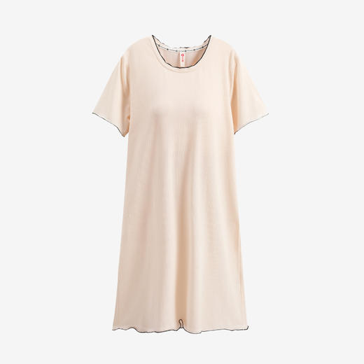 芬腾睡衣带胸垫一体薄款女款爆款裙子防凸点夏季透气法式连衣裙 商品图4