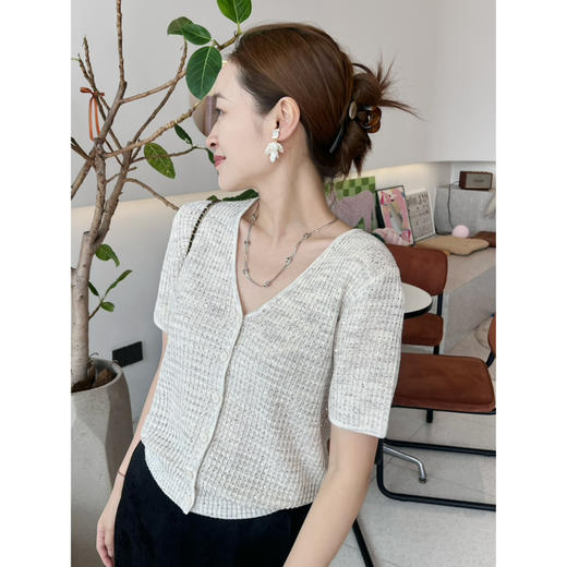 2507414   顶级“康宝莱” 亚麻珠片 短袖开衫 商品图9