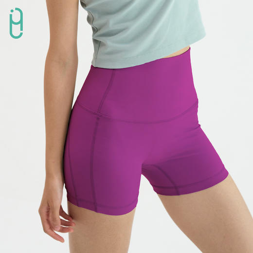 外里新款女式瑜伽三分裤健身训练短裤可外穿收腹提臀安全裤 商品图3