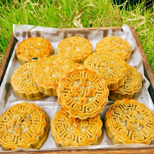 【始兴|纯手工柴火黑豆沙月饼】低糖柴火黑豆沙筒装月饼，一分皮、十分馅料，低糖健康美味，省内包邮~|支持定制 团购优惠！省内包邮 商品图2