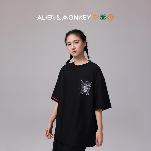 【超模君严选】外星人与猴子Alien&Monkey新款Cyber针织吸湿速干T恤跑步运动日常通勤男女短袖 商品图4