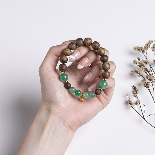 xy0474沉香+非洲翠葫芦手串 商品图8