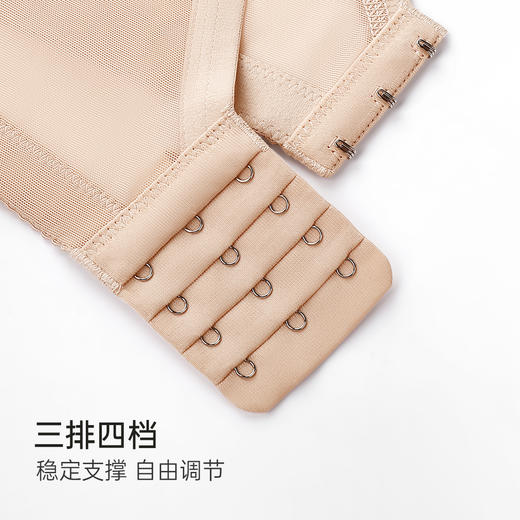 【298选3】D2-【B-C杯】【超薄透气兔耳杯】大胸显小显瘦内衣女防垂收副乳夏季薄款文胸罩  星河清梦 商品图7