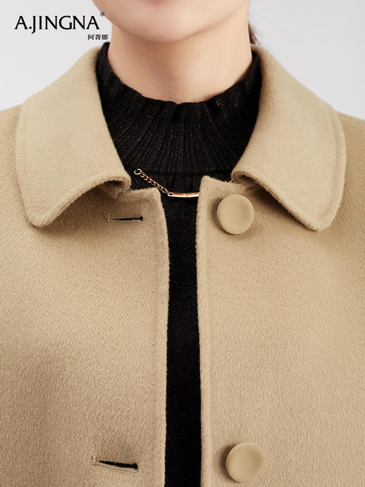 【商城同款】阿菁娜高级感全羊毛大衣F30D211099 商品图4
