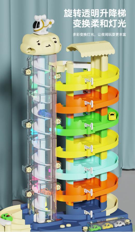 💥【7层汽车停车场大楼玩具套装】🌸DIY手动建大楼，♥️配置专用玩具螺丝刀~ 超高停车场，玩法更给力~ 🌈电动旋转楼梯+汽车滑道楼梯~ 商品图2