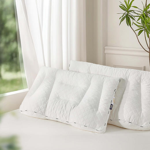 多喜爱 天然乳胶颗粒枕F3 【60S全棉缎纹面料】【蜂窝透气结构】【五大分区定型】天然抑菌 乳胶颗粒填充 久睡不塌陷 商品图6