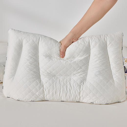 多喜爱 天然乳胶颗粒枕F3 【60S全棉缎纹面料】【蜂窝透气结构】【五大分区定型】天然抑菌 乳胶颗粒填充 久睡不塌陷 商品图9