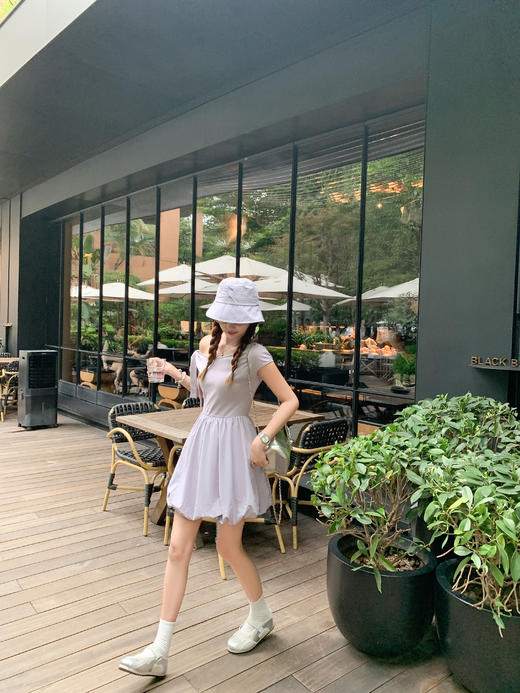 <曾小咸推荐>现货秒杀！卖完不补 ！微信打折价！斜肩系带连衣裙 日常159.99/件 立减70 秒杀89.99/件！！ 商品图5