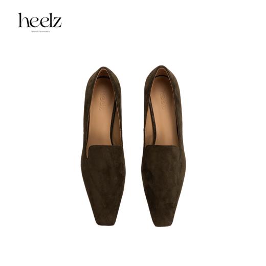 【繁花乐福】heelz设计师鞋履｜H 小方跟羊翻毛皮乐福鞋3.6 公分 商品图3