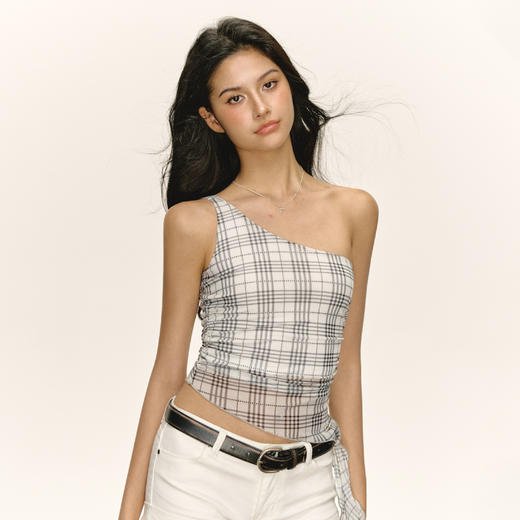 Ariseism 美式复古设计感吊带背心女夏季新款辣妹修身上衣 商品图3